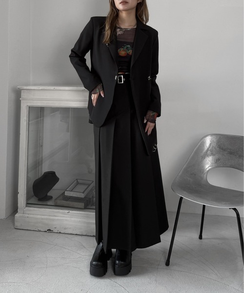 jiasecond.(ジアセカンド)の「【jiasecond.】ボタニカル柄シアートップス / トップス シアー インナー レイヤード ブラック ZOZOTOWN限定(Tシャツ/カットソー・レディース・ブラック・FREE)」の22枚目の写真