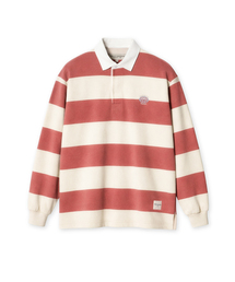 CLASSIC STRIPED RUGBY T-SHIRT (PINK)