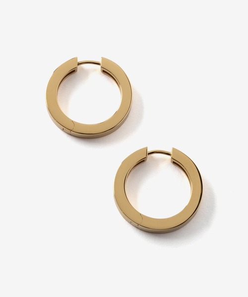 TOM WOOD(トムウッド)の「【TOM WOOD / トムウッド】Beck Hoops Medium Gold / ベック フープ ピアス ミディアム ゴールド(ピアス(両耳用)・レディース・ゴールド・FREE)」の1枚目の写真