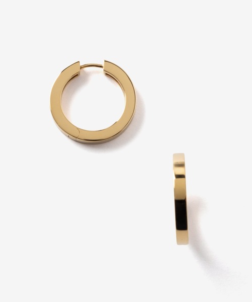 TOM WOOD(トムウッド)の「【TOM WOOD / トムウッド】Beck Hoops Medium Gold / ベック フープ ピアス ミディアム ゴールド(ピアス(両耳用)・レディース・ゴールド・FREE)」の2枚目の写真
