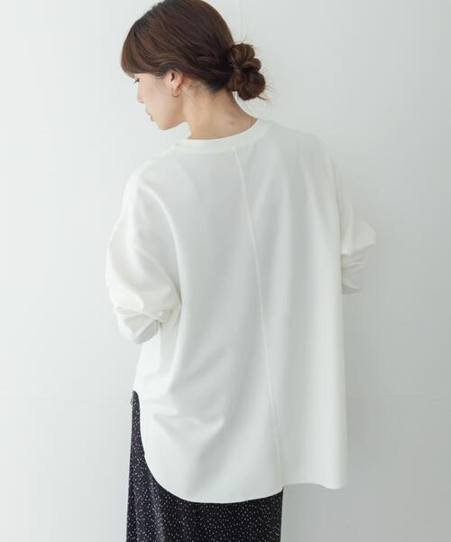 URBAN RESEARCH Sonny Label(アーバンリサーチサニーレーベル)の「カットジョーゼットプルオーバー(Tシャツ/カットソー・レディース・オフホワイト/グレー系その他/ブラック・FREE)」の5枚目の写真