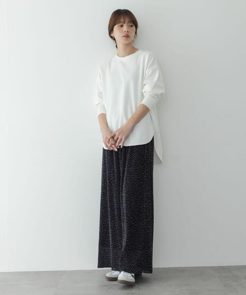 URBAN RESEARCH Sonny Label(アーバンリサーチサニーレーベル)の「カットジョーゼットプルオーバー(Tシャツ/カットソー・レディース・オフホワイト/グレー系その他/ブラック・FREE)」の6枚目の写真