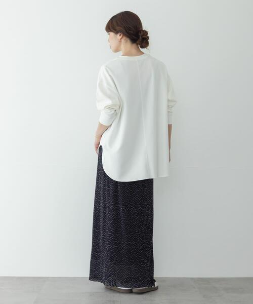 URBAN RESEARCH Sonny Label(アーバンリサーチサニーレーベル)の「カットジョーゼットプルオーバー(Tシャツ/カットソー・レディース・オフホワイト/グレー系その他/ブラック・FREE)」の7枚目の写真
