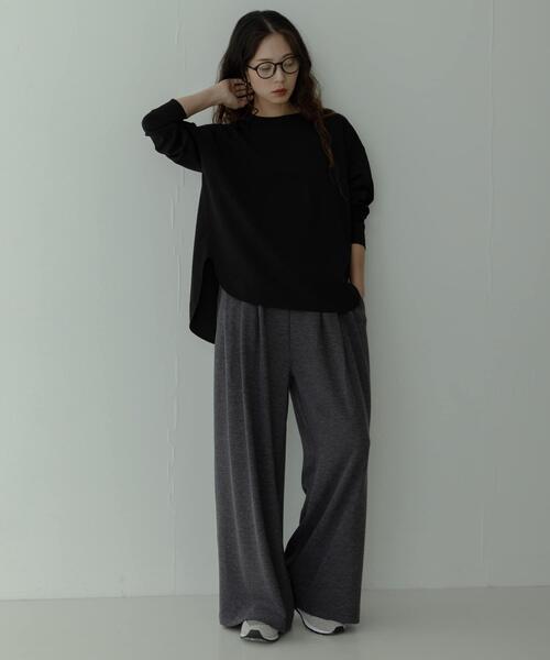 URBAN RESEARCH Sonny Label(アーバンリサーチサニーレーベル)の「カットジョーゼットプルオーバー(Tシャツ/カットソー・レディース・オフホワイト/グレー系その他/ブラック・FREE)」の17枚目の写真