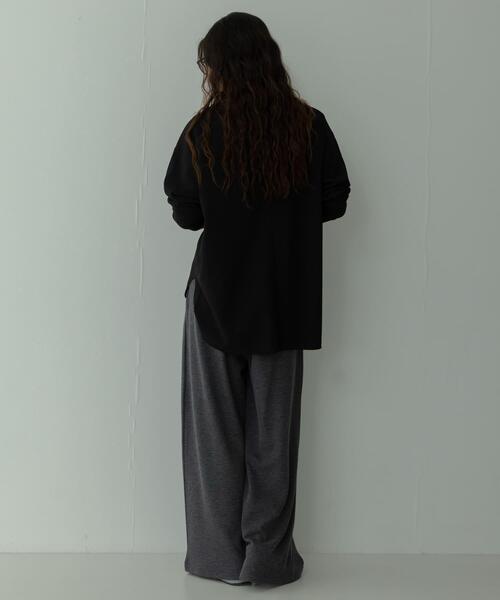URBAN RESEARCH Sonny Label(アーバンリサーチサニーレーベル)の「カットジョーゼットプルオーバー(Tシャツ/カットソー・レディース・オフホワイト/グレー系その他/ブラック・FREE)」の19枚目の写真