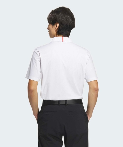 adidas(アディダス)の「アディゼロ ハイブリッド 半袖ポロシャツ【adidas Golf/アディダスゴルフ】(ポロシャツ・メンズ・ホワイト・SMALL/MEDIUM/LARGE/X-LARGE/XX-LARGE)」の2枚目の写真