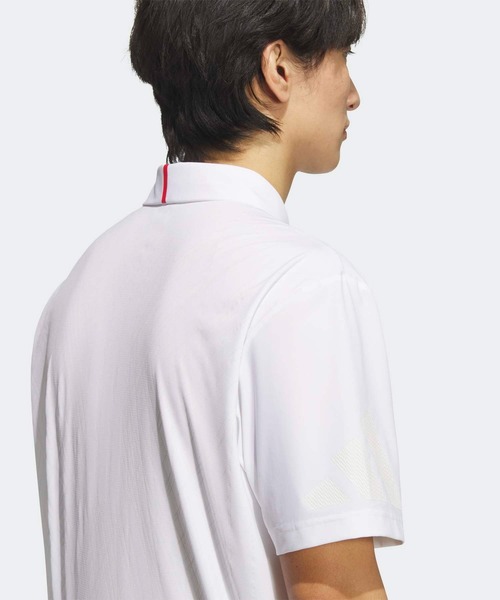 adidas(アディダス)の「アディゼロ ハイブリッド 半袖ポロシャツ【adidas Golf/アディダスゴルフ】(ポロシャツ・メンズ・ホワイト・SMALL/MEDIUM/LARGE/X-LARGE/XX-LARGE)」の4枚目の写真