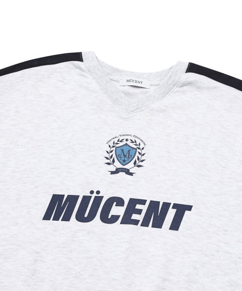 MUCENT(ムセント)の「サッカーユニフォーム フットボール スポーティ スウェット(ネイビー、グレー)(スウェット・レディース・グレー/ネイビー・FREE)」の8枚目の写真