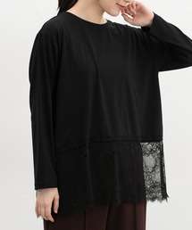 裾レースＴシャツ