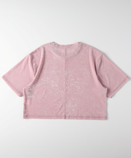 HONEYSUCKLE ROSE(ハニーサックルローズ)の「ベロア半袖Tシャツ(Tシャツ/カットソー・レディース・ベビーピンク/ブラック・04/05)」の15枚目の写真