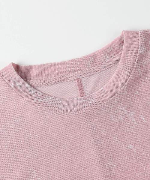 HONEYSUCKLE ROSE(ハニーサックルローズ)の「ベロア半袖Tシャツ(Tシャツ/カットソー・レディース・ベビーピンク/ブラック・04/05)」の16枚目の写真
