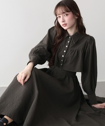 DANTON | コットンポプリン 半袖シャツワンピース SOLID WOMEN（シャツ