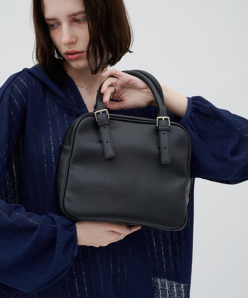 CIAOPANIC TYPY(チャオパニックティピー)の「:【ZOZO限定】アソート素材ベルトデザインボストンBAG(ショルダーバッグ・レディース・グレー/ブラック/ブラウン・ONE SIZE)」の6枚目の写真