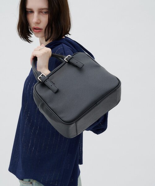 CIAOPANIC TYPY(チャオパニックティピー)の「:【ZOZO限定】アソート素材ベルトデザインボストンBAG(ショルダーバッグ・レディース・グレー/ブラック/ブラウン・ONE SIZE)」の7枚目の写真