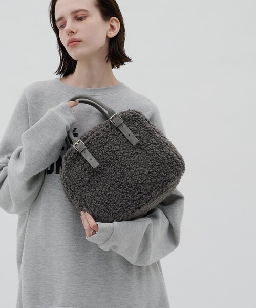 CIAOPANIC TYPY(チャオパニックティピー)の「:【ZOZO限定】アソート素材ベルトデザインボストンBAG(ショルダーバッグ・レディース・グレー/ブラック/ブラウン・ONE SIZE)」の15枚目の写真