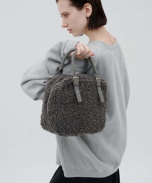 CIAOPANIC TYPY(チャオパニックティピー)の「:【ZOZO限定】アソート素材ベルトデザインボストンBAG(ショルダーバッグ・レディース・グレー/ブラック/ブラウン・ONE SIZE)」の19枚目の写真