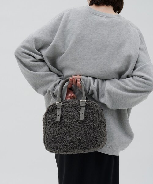 CIAOPANIC TYPY(チャオパニックティピー)の「:【ZOZO限定】アソート素材ベルトデザインボストンBAG(ショルダーバッグ・レディース・グレー/ブラック/ブラウン・ONE SIZE)」の20枚目の写真