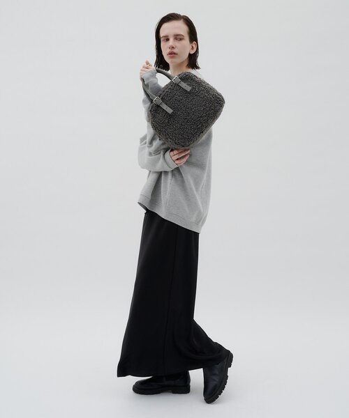 CIAOPANIC TYPY(チャオパニックティピー)の「:【ZOZO限定】アソート素材ベルトデザインボストンBAG(ショルダーバッグ・レディース・グレー/ブラック/ブラウン・ONE SIZE)」の22枚目の写真