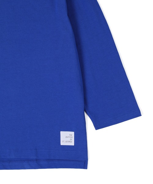 The DUFFER of ST.GEORGE（ザダファーオブセントジョージ）の「【WEB限定アイテム】8oz HEAVY WEIGHT FOOTBALL 3/4 SLEEVE TEE：8オンス ヘビーウェイト 7分袖 リラックス フットボールTシャツ（Tシャツ/カットソー・メンズ・ホワイト/ブラック/ブルー・X-LARGE/LARGE/MEDIUM/SMALL）」の18枚目の写真