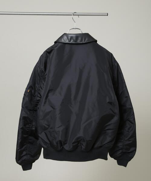 Alpha Industries(アルファインダストリーズ)の「ALPHA INDUSTRIES/別注 CWU FLIGHT JACKET(ナイロンジャケット・メンズ・ブラック・S/M/L)」の2枚目の写真