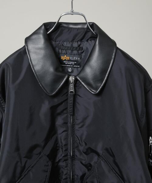 Alpha Industries(アルファインダストリーズ)の「ALPHA INDUSTRIES/別注 CWU FLIGHT JACKET(ナイロンジャケット・メンズ・ブラック・S/M/L)」の3枚目の写真