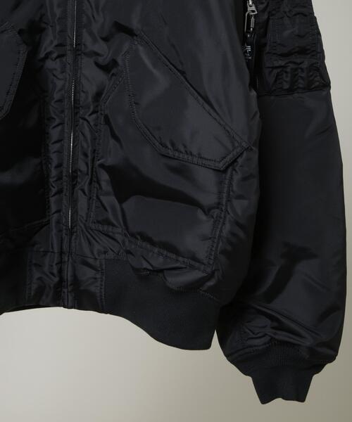 Alpha Industries(アルファインダストリーズ)の「ALPHA INDUSTRIES/別注 CWU FLIGHT JACKET(ナイロンジャケット・メンズ・ブラック・S/M/L)」の6枚目の写真