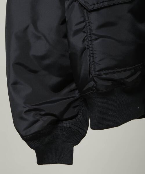 Alpha Industries(アルファインダストリーズ)の「ALPHA INDUSTRIES/別注 CWU FLIGHT JACKET(ナイロンジャケット・メンズ・ブラック・S/M/L)」の7枚目の写真