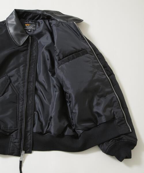 Alpha Industries(アルファインダストリーズ)の「ALPHA INDUSTRIES/別注 CWU FLIGHT JACKET(ナイロンジャケット・メンズ・ブラック・S/M/L)」の10枚目の写真