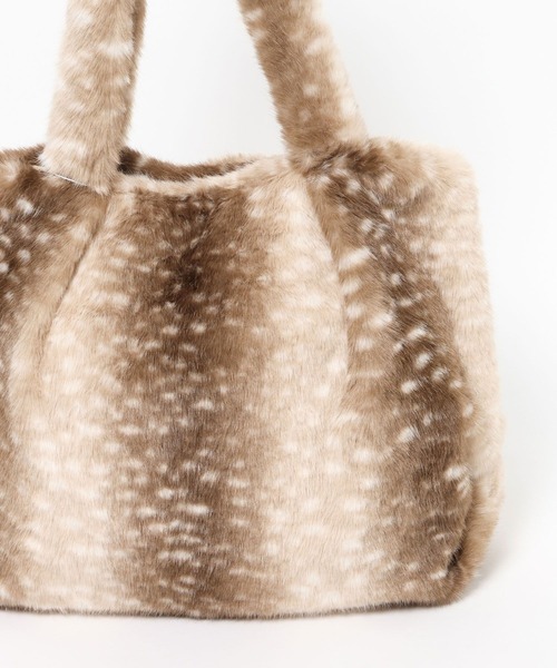 mysty woman（ミスティウーマン）の「アニマルフェイクファーBAG　 999567（トートバッグ・レディース・ベージュ系その他2/ベージュ系その他/ブラウン系その他・FREE）」の12枚目の写真
