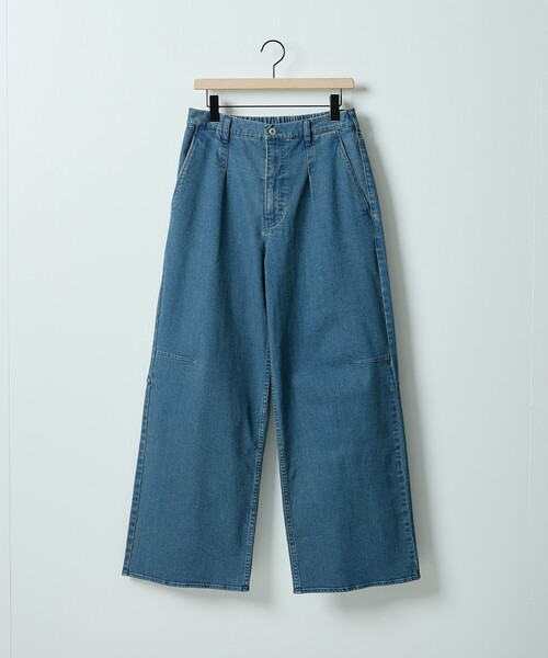 ABAHOUSE(アバハウス)の「【セットアップ対応】COVEROSS DENIM ワイドバギーパンツ / ストレッチ 抗菌防臭(デニムパンツ・メンズ・ブルー/ネイビー/インディゴブルー・44/46/48)」の4枚目の写真