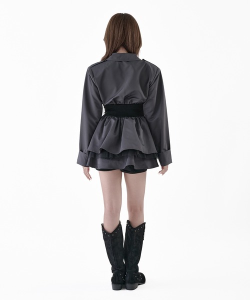 Melviianne(メルヴィアンヌ)の「Corset blazer onepiese(ワンピース・レディース・Black/MD.Gray・MEDIUM/SMALL)」の17枚目の写真