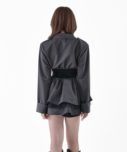 Melviianne(メルヴィアンヌ)の「Corset blazer onepiese(ワンピース・レディース・Black/MD.Gray・MEDIUM/SMALL)」の14枚目の写真