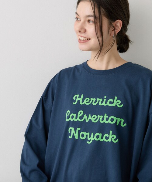 Dessin（デッサン）の「【洗える】オーガニックコットン ロングスリーブTシャツ（Tシャツ/カットソー・レディース・ネイビー/カーキ系6/グレー/ホワイト系・03/01/02）」の4枚目の写真