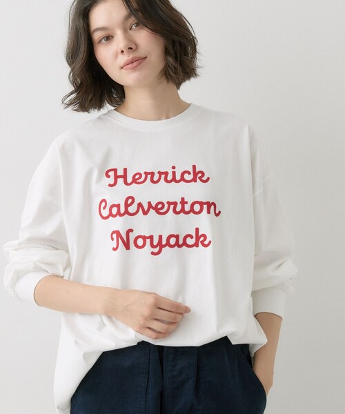 Dessin（デッサン）の「【洗える】オーガニックコットン ロングスリーブTシャツ（Tシャツ/カットソー・レディース・ネイビー/カーキ系6/グレー/ホワイト系・03/01/02）」の5枚目の写真