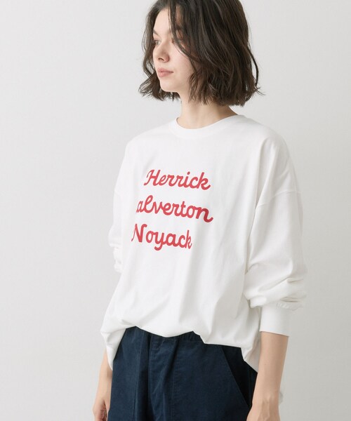 Dessin（デッサン）の「【洗える】オーガニックコットン ロングスリーブTシャツ（Tシャツ/カットソー・レディース・ネイビー/カーキ系6/グレー/ホワイト系・03/01/02）」の6枚目の写真