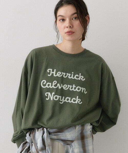Dessin（デッサン）の「【洗える】オーガニックコットン ロングスリーブTシャツ（Tシャツ/カットソー・レディース・ネイビー/カーキ系6/グレー/ホワイト系・03/01/02）」の13枚目の写真