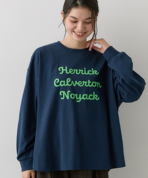 Dessin（デッサン）の「【洗える】オーガニックコットン ロングスリーブTシャツ（Tシャツ/カットソー・レディース・ネイビー/カーキ系6/グレー/ホワイト系・03/01/02）」の17枚目の写真
