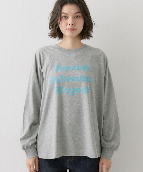 Dessin（デッサン）の「【洗える】オーガニックコットン ロングスリーブTシャツ（Tシャツ/カットソー・レディース・ネイビー/カーキ系6/グレー/ホワイト系・03/01/02）」の21枚目の写真