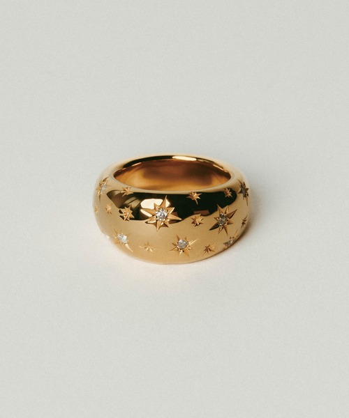 BRKUMO(ブラクモ)の「【BRKUMO/ブラクモ】star ring/スターリング(リング・レディース・シルバー/ゴールド・11号/13号)」の2枚目の写真
