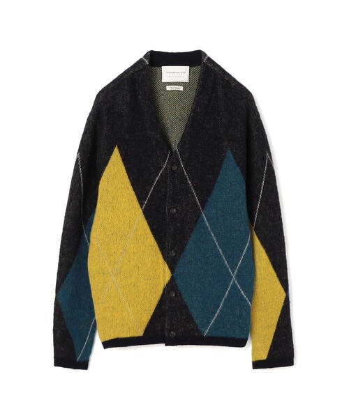 TOMORROWLAND (トゥモローランド)の「【WEB先行予約】TOMORROWLAND tricot メリノウール チーゼル起毛 アーガイルカーディガン(カーディガン/ボレロ・メンズ・ブラウン系その他/ブルー系その他・M/S)」の1枚目の写真
