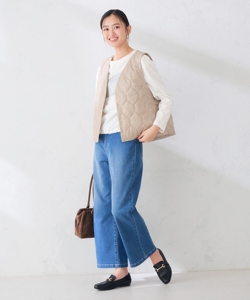 a.v.v(アーヴェヴェ)の「裾ドロスト ロンT(Tシャツ/カットソー・レディース・ホワイト/チャコールグレー・39)」の16枚目の写真