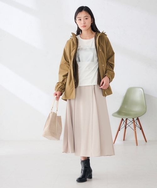a.v.v(アーヴェヴェ)の「裾ドロスト ロンT(Tシャツ/カットソー・レディース・ホワイト/チャコールグレー・39)」の17枚目の写真