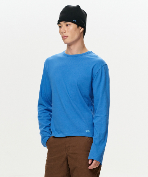 ERA(エラ)の「MEN ERA ヴィンテージコットン長袖Tシャツ - ブルー(Tシャツ/カットソー・メンズ・その他・MEDIUM/LARGE)」の1枚目の写真