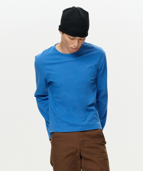 ERA(エラ)の「MEN ERA ヴィンテージコットン長袖Tシャツ - ブルー(Tシャツ/カットソー・メンズ・その他・MEDIUM/LARGE)」の2枚目の写真