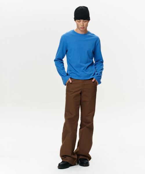 ERA(エラ)の「MEN ERA ヴィンテージコットン長袖Tシャツ - ブルー(Tシャツ/カットソー・メンズ・その他・MEDIUM/LARGE)」の5枚目の写真