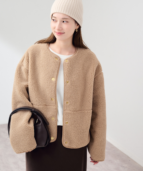 FRAMeWORK(フレームワーク)の「Barbour/バブアー arlene fleece(ブルゾン・レディース・ベージュ・10/12)」の1枚目の写真
