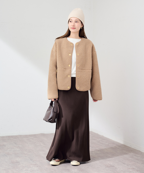 FRAMeWORK(フレームワーク)の「Barbour/バブアー arlene fleece(ブルゾン・レディース・ベージュ・10/12)」の2枚目の写真