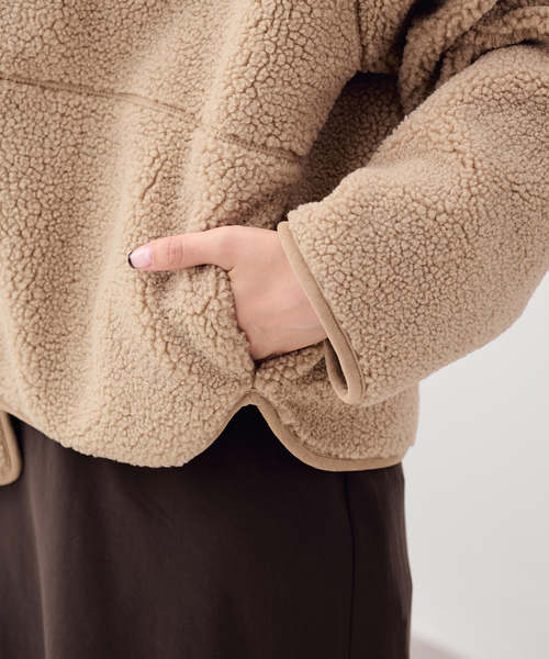 FRAMeWORK(フレームワーク)の「Barbour/バブアー arlene fleece(ブルゾン・レディース・ベージュ・10/12)」の11枚目の写真
