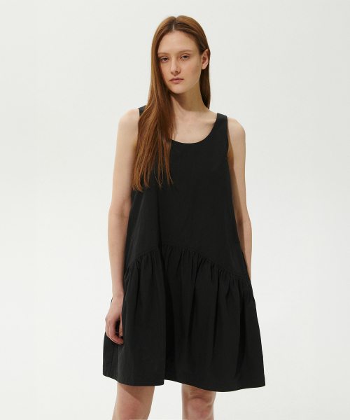 PLAC WOMEN（プレイス・ウィメン）の「サマー スリーブレス シャーリングワンピース ブラック（ワンピース・レディース・その他・SMALL/MEDIUM）」の4枚目の写真
