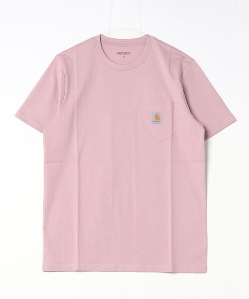 Carhartt WIP（カーハートダブリューアイピー）の「S/S Pocket T-Shirt（Tシャツ/カットソー・メンズ・ホワイト/ピンク系その他/ネイビー/グレー系その他2・MEDIUM/SMALL/LARGE/XX-LARGE/X-LARGE）」の4枚目の写真